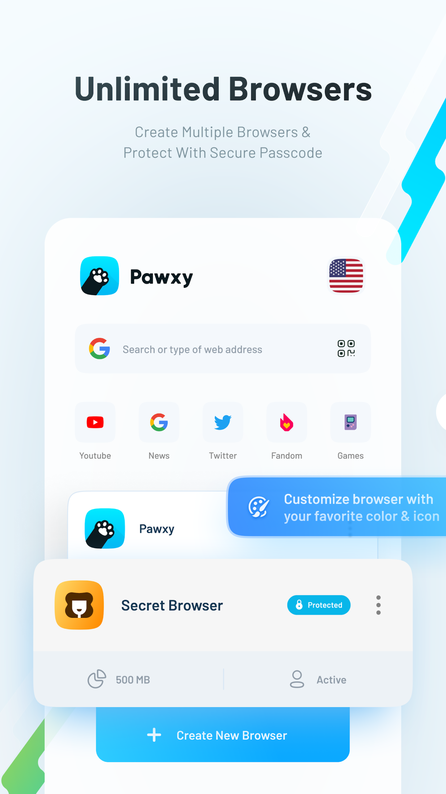 Pawxy Fast VPN & Web Browser Mod APK: प्रीमियम फीचर्स अनलॉक्ड गाइड 1